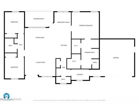 Floorplan - 706 Jones Ave, Wiggins, MS 39577 photo 1 of 2