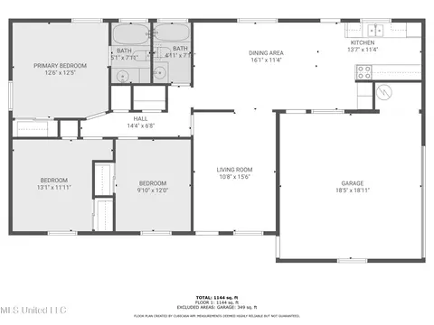 Floorplan - 126 Mayfair Dr, Jackson, MS 39212 photo 1 of 1