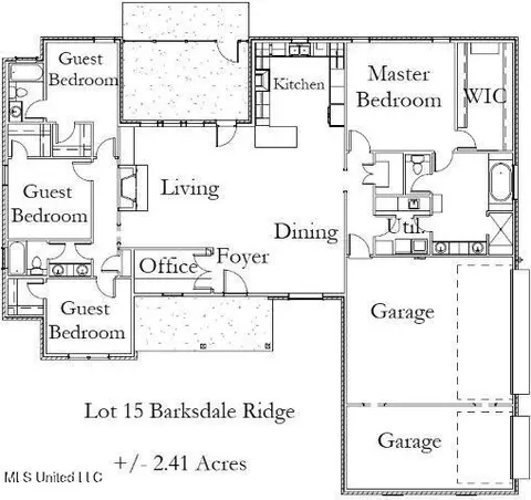 Floorplan - 441 Barksdale Rd, Brandon, MS 39047 photo 1 of 1