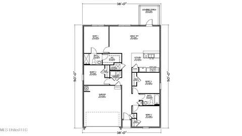 Floorplan - 406 Cedar Way, Pearl, MS 39208 photo 1 of 1