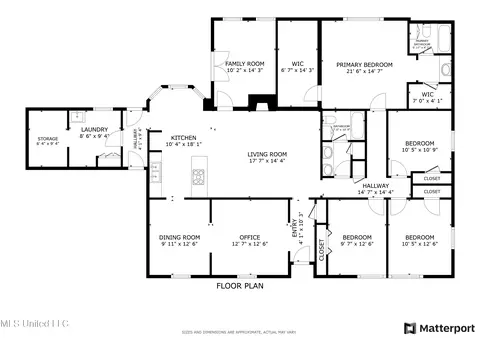 Floorplan - 111 Hickory Hill Pl, Brandon, MS 39042 photo 1 of 1