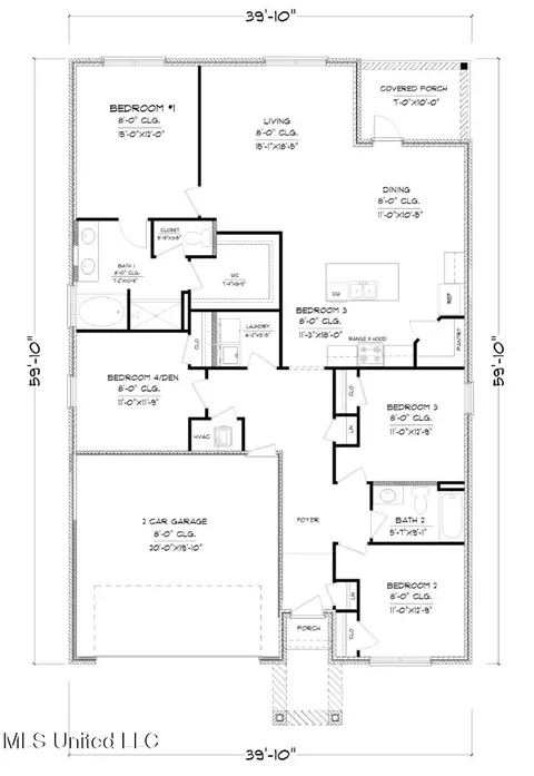Floorplan - 9624 Reserve Blvd, Biloxi, MS 39532 photo 1 of 1