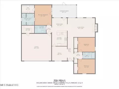 Floorplan - 107 Pavilion Dr, Brandon, MS 39042 photo 1 of 1