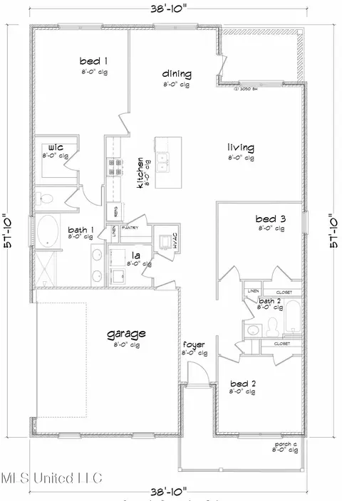 Floorplan - 32 Crown Dr, Lucedale, MS 39452 photo 1 of 1