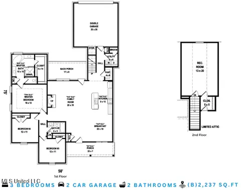 Floorplan - 2134 Scott Meadows Ln, Hernando, MS 38632 photo 1 of 1