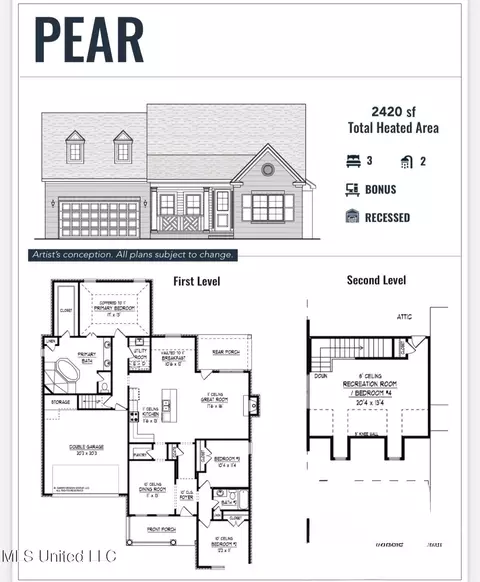 Floorplan - 1198 Creekside Ln, Hernando, MS 38632 photo 1 of 1