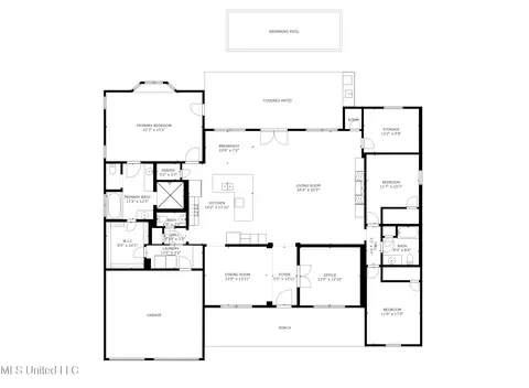 Floorplan - 13505 E Glendale Rd, Vancleave, MS 39565 photo 1 of 1