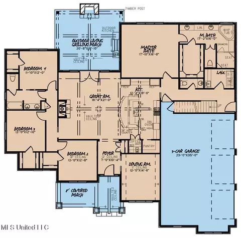 Floorplan - 4391 Brooke Dr, Nesbit, MS 38651 photo 1 of 2