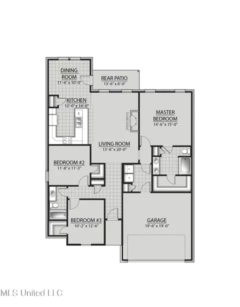 Floorplan - 3 Cameron Cv, Long Beach, MS 39560 photo 1 of 1