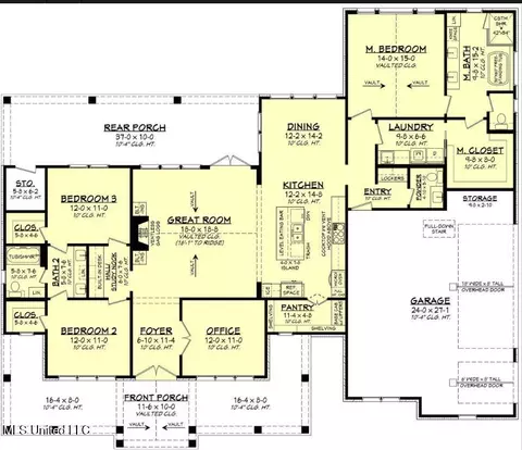 Floorplan - 4181 Longleaf Pl, Saucier, MS 39574 photo 1 of 1