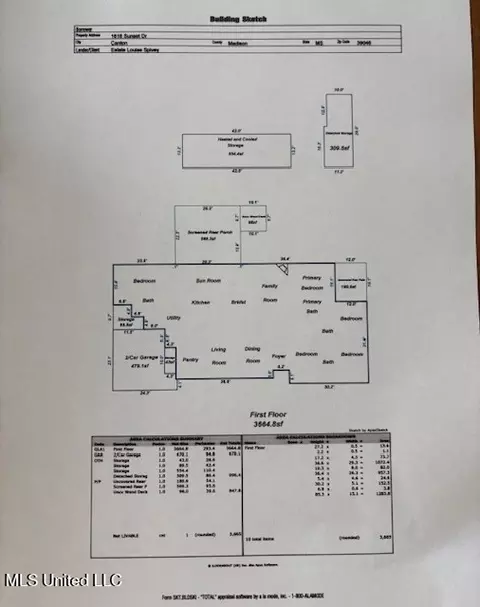 Floorplan - 1618 Sunset Dr, Canton, MS 39046 photo 1 of 1
