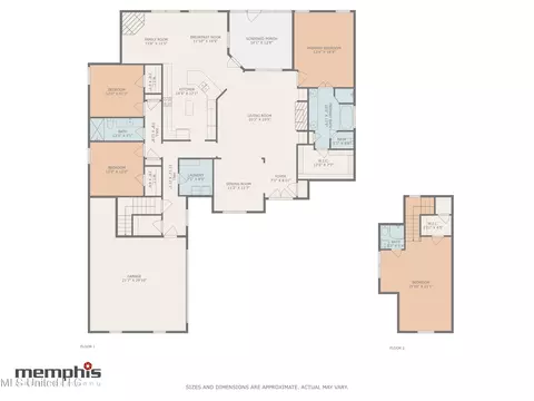 Floorplan - 1630 N Hillshire Dr, Hernando, MS 38632 photo 1 of 3
