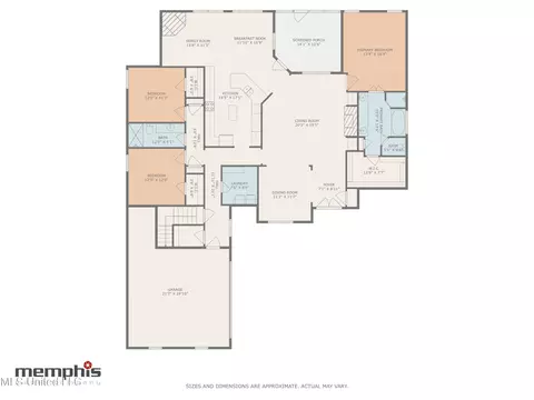 Floorplan - 1630 N Hillshire Dr, Hernando, MS 38632 photo 2 of 3