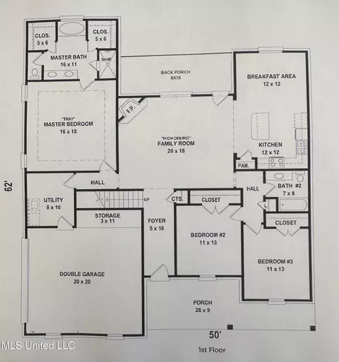 Floorplan - 705 Lucas Ln, Hernando, MS 38632 photo 1 of 2