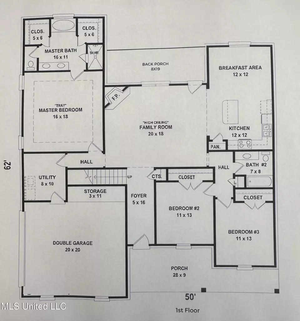 Floorplan - 705 Lucas Ln, Hernando, MS 38632 photo 1 of 2