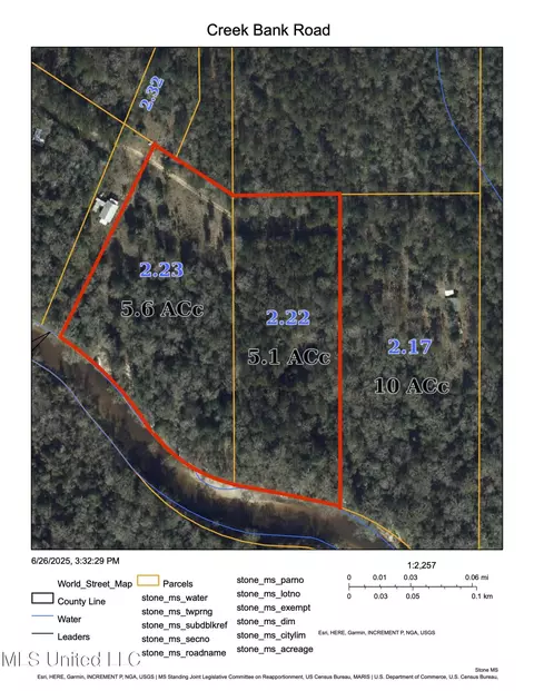 Creek Bank Road, Perkinston, MS 39573