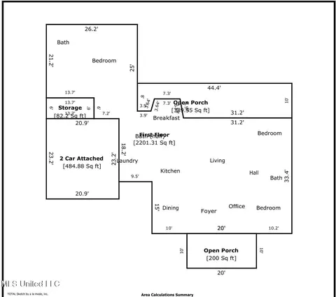 Floorplan - 2430 Highway 501, Forest, MS 39074 photo 1 of 1