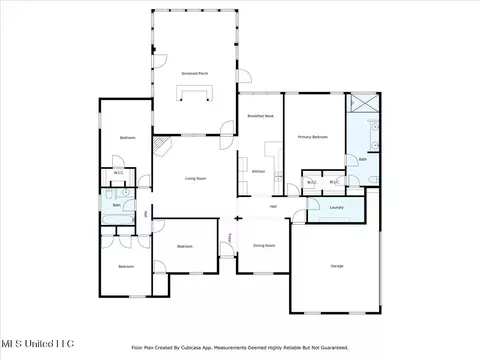 Floorplan - 8620 E Cedar Lake Dr, Walls, MS 38680 photo 1 of 1