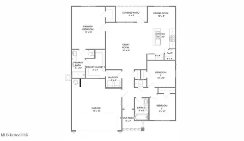 Floorplan - 7970 Buttonbush Rd, Biloxi, MS 39532 photo 1 of 1