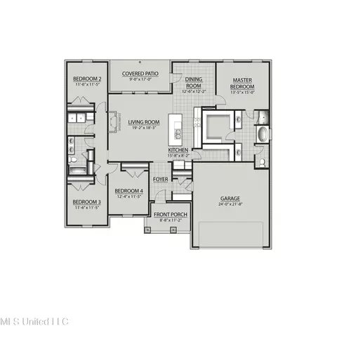 Floorplan - 20 Cameron Cv, Long Beach, MS 39560 photo 1 of 1
