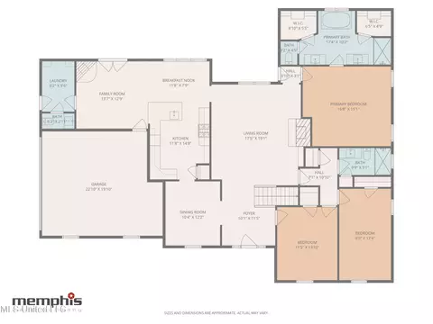 Floorplan - 5155 Rolling Pine Cir, Olive Branch, MS 38654 photo 2 of 3