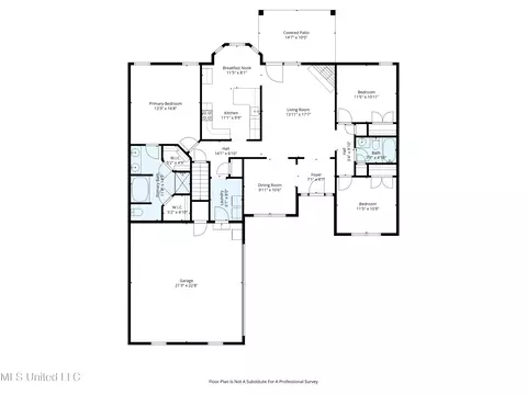 Floorplan - 1106 Fawn Dr, Hernando, MS 38632 photo 2 of 3