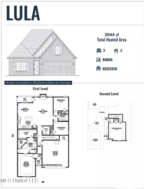 Floorplan - 838 W Quitman Ct, Nesbit, MS 38651 photo 1 of 1