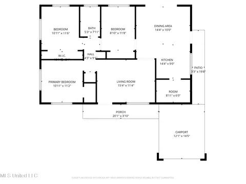 Floorplan - 2446 Overbrook Dr, Jackson, MS 39213 photo 1 of 2