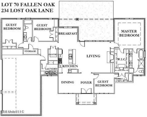 Floorplan - 234 Lost Oak Ln, Brandon, MS 39047 photo 1 of 1