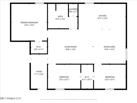 Floorplan - 52 Jack Davis Rd, Wiggins, MS 39577 photo 1 of 1