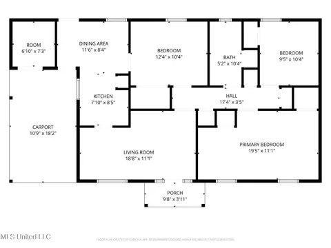 Floorplan - 6603 Lyndon B Johnson Dr, Jackson, MS 39213 photo 2 of 2