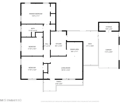 Floorplan - 421 Benning Rd, Jackson, MS 39206 photo 1 of 2