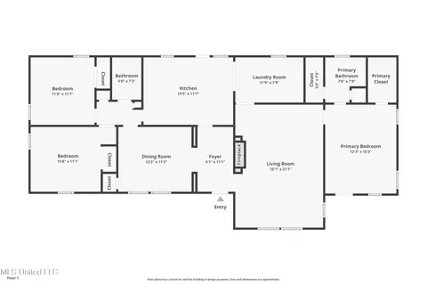 Floorplan - 761 Euclid Ave, Jackson, MS 39202 photo 1 of 1