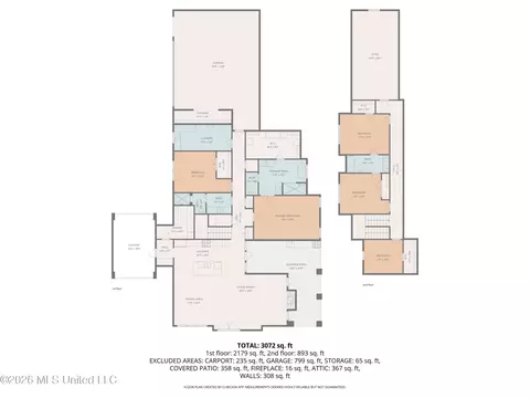 Floorplan - 624 Big Valley Loop, Flowood, MS 39232 photo 1 of 1