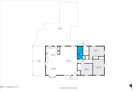 Floorplan - 2924 Dantzler St, Moss Point, MS 39563 photo 1 of 1