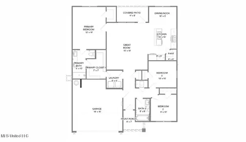Floorplan - 7989 Buttonbush Rd, Biloxi, MS 39532 photo 1 of 1
