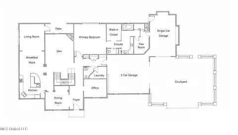 Floorplan - 302 Crimson Crowne, Flowood, MS 39232 photo 3 of 4