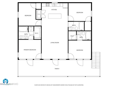 Floorplan - 601 E Beach Blvd, Long Beach, MS 39560 photo 1 of 2
