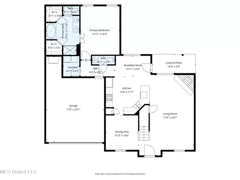 Floorplan - 7207 Maple Grove Rd, Olive Branch, MS 38654 photo 2 of 3