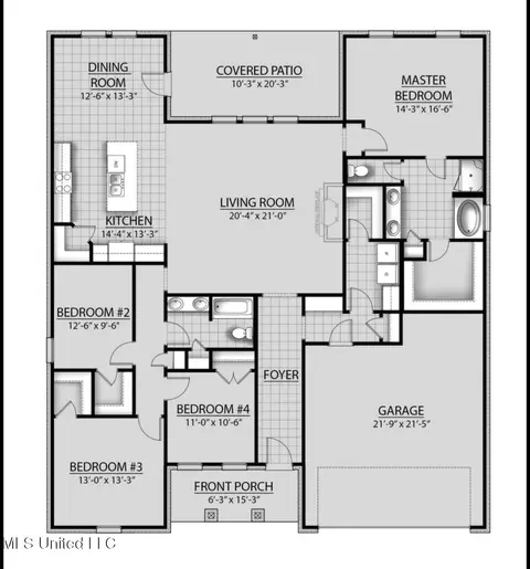 Floorplan - 15538 Soaring Loop, Gulfport, MS 39503 photo 1 of 1