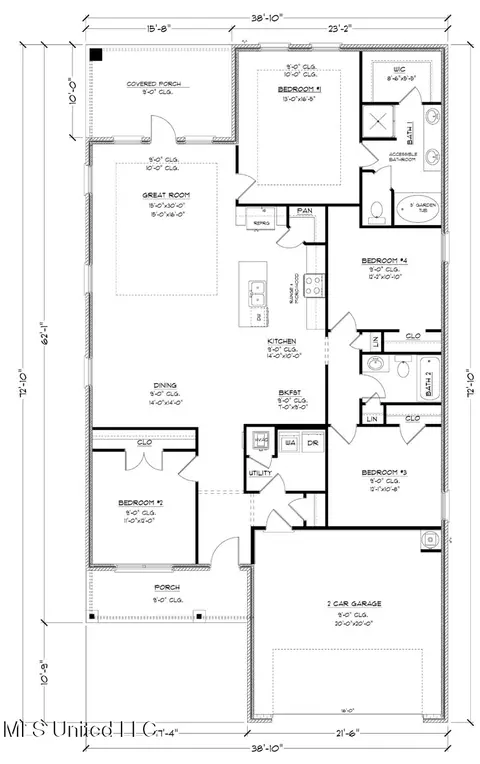 Floorplan - 14194 Quill Ave, Biloxi, MS 39532 photo 1 of 2