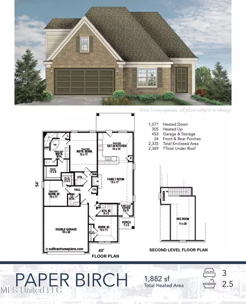 Floorplan - 6469 E John Hamilton Way, Olive Branch, MS 38654 photo 1 of 1