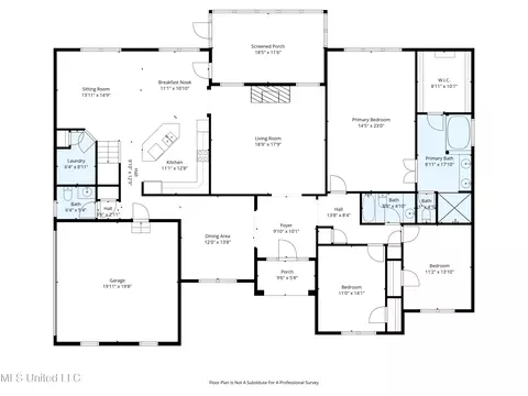 Floorplan - 9073 Lyon Cv, Olive Branch, MS 38654 photo 1 of 4