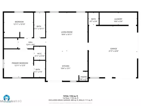Floorplan - 92 Daniels Way, Saucier, MS 39574 photo 2 of 2