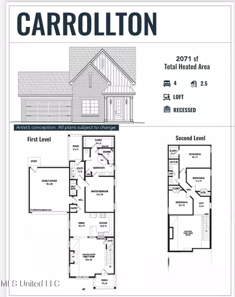 Floorplan - 902 Coahoma Ct, Nesbit, MS 38651 photo 1 of 1