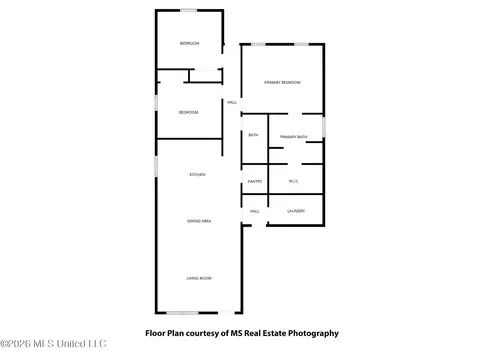 Floorplan - 206 Marshall Smith Rd, Lucedale, MS 39452 photo 1 of 2