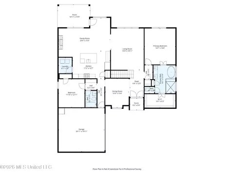 Floorplan - 4021 Mitchell Pl, Olive Branch, MS 38654 photo 1 of 2