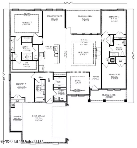 Floorplan - 14219 Cabernet St, Vancleave, MS 39565 photo 1 of 2