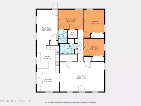 Floorplan - 402 Eighth St, Long Beach, MS 39560 photo 1 of 1