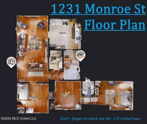 Floorplan - 1231 Monroe St, Jackson, MS 39202 photo 1 of 1